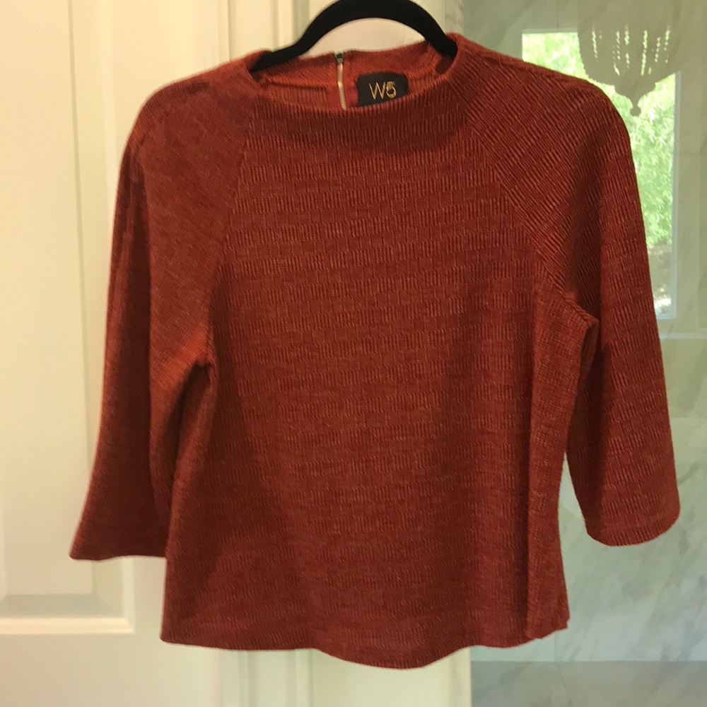 Burnt orange blouse